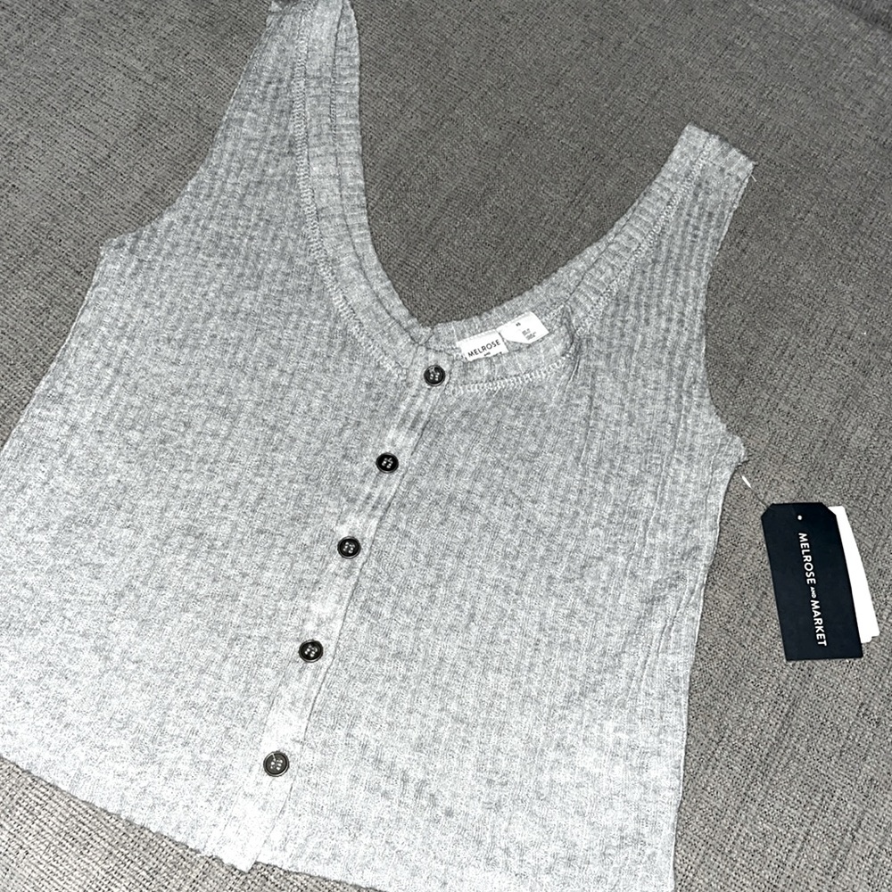 Melrose and market heather grey top. Nordstromrack